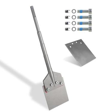 Imagem de Raspador de piso SDS Max com lâmina substituível, brocas de cinzel de remoção de 15 cm para broca de martelo rotativo SDS Max, ferramenta de remoção de azulejo para piso de vinil adesivos VCT argamassa de concreto de linóleo