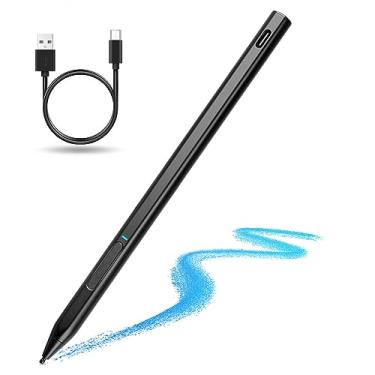 Imagem de EVACH Caneta Stylus USI 2.0 Preta e Prata, Nível de Pressão 4096, Compatível com Lenovo Duet 3, ASUS, HP, Google Pixel e outros Chromebooks USI