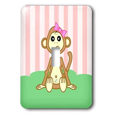 Imagem de 3dRose lsp_6355_1 Interruptor único para bebês animais macaco menina