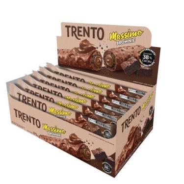 Imagem de Chocolate Trento Wafer Massimo Brownie 25g - Embalagem com 15 Unidades