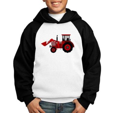 Imagem de Moletom Infantil Trator - Foca na Moda, Branco, Preto, 2