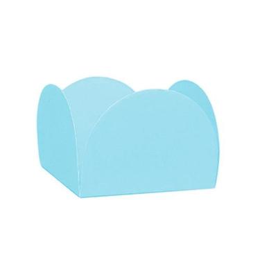 Imagem de Forminhas para Doces 4 Pétalas Azul Claro 50 unidades NC Toys