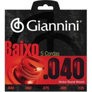 Imagem de Encordoamento Para Contra Baixo Elétrico 5 Cordas Geebrl 5 - .040-.125