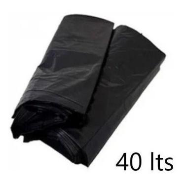Imagem de Saco De Lixo Preto Reforçado 40 Litros Pacote 100Un - HIGIPACK