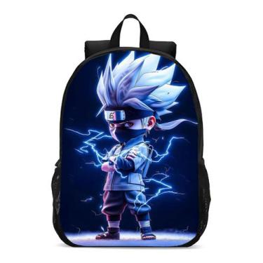 Imagem de Mochila Escolar Infanto Juvenil Anime Mangá Kakashi Novidade Geek Skin