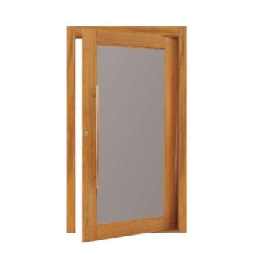 Imagem de Porta Panoramica sem Vidro em Madeira Maciça Tauari Mapaf, 110cm x 210