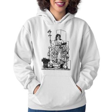 Imagem de Moletom Feminino Deusa Ceres - Foca na Moda, Branco, GG