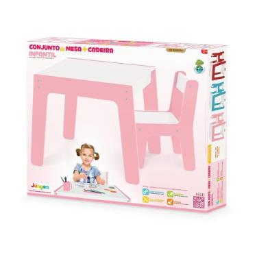 Imagem de Conjunto De Mesa + Cadeira Infantil  Rosa 990