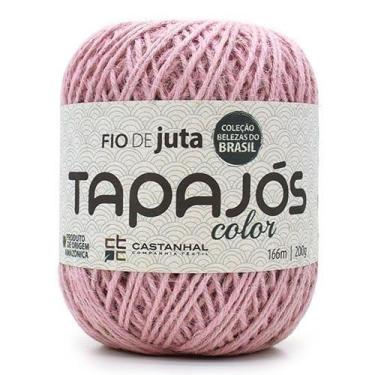 Imagem de Fio de Juta Colorido Tapajós 200g - 166 Metros - Castanhal, ROSA BEBÊ