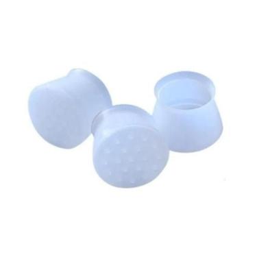 Imagem de Kit Protetor Pés De Cadeira Silicone 16 Peças Bene Casa, Gainsboro