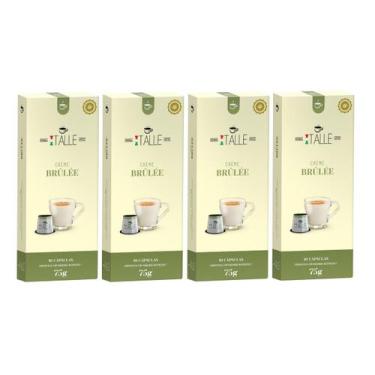Imagem de Capsulas Baunilha Nespresso Chocolate Creme Brulee Café Italle kit 40 