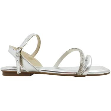 Imagem de Sandália Feminina Rasteira Casual Social Dia a Dia Passeio Trabalho com Strass Moleca 5462.138