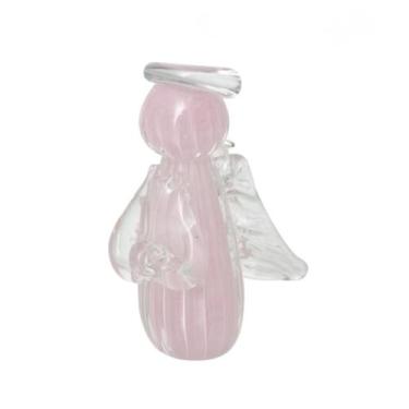 Imagem de Mini Anjo Uriel Cristal Murano G Jade Rosa - Cristais Labone