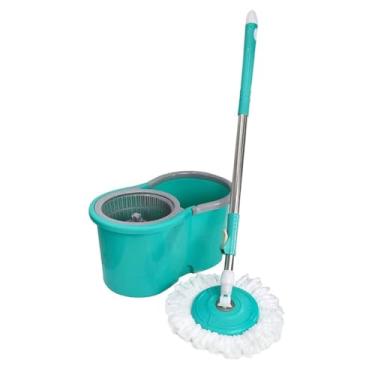 Imagem de Mop com Balde Giratório 180° e Esfregão - 8 Litros para Limpeza Eficiente