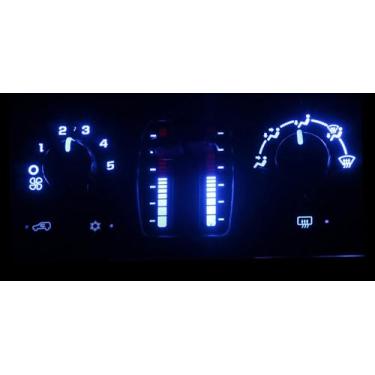 Imagem de HERCOO Lâmpadas de LED azuis de controle de aquecedor de clima AC compatível com Chevy 03-06 Silverado Avalanche Tahoe Suburban, 05-09 Trail Blazer, GMC 03-06 Sierra Yukon XL, 05-09 Envoy XL XUV