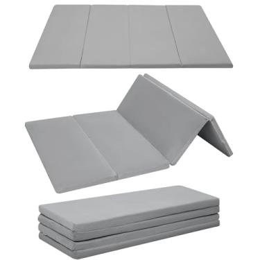 Imagem de MeMoreCool Tapete de espuma para bebês, tapete de engatinhar, tapete de bebê para área de jogos, tapete de brinquedo infantil dobrável, acolchoado para sala de jogos infantil, tapete grosso de pelúcia