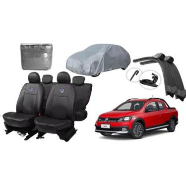 Imagem de Kit Capa Saveiro 99-23 + Capa de Cobrir + Limpador Profissional para S