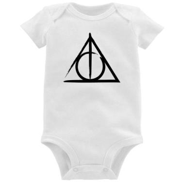 Imagem de Body Bebê Relíquias da Morte - Foca na Moda, Branco, M