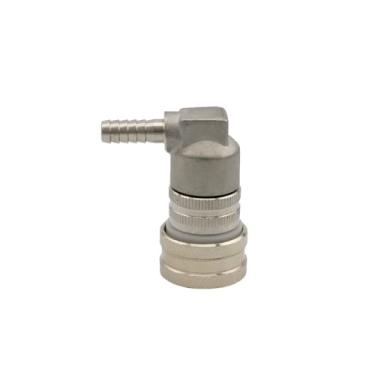 Imagem de Fabricação caseira de cerveja Stainless Steel Ball Lock Connectors Homebrew Beer Cornelius Corny Keg Coupler Quick Disconnect Gas/Liquid 1/4" MFL Barb Acessórios para vinho(Gas Barb)