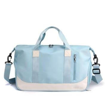 Imagem de Bolsa Mala Viagem de Mão Super Grande Transversal – Impermeável e Organizada para Viagens e Uso Diário (Azul)