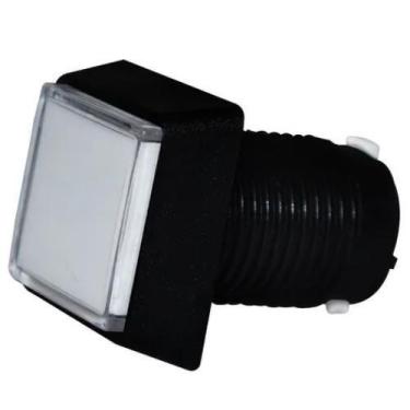 Imagem de 12 Botões Quadrado Branco Para Fliperama Arcade Game 30X30Mm - Eletrom