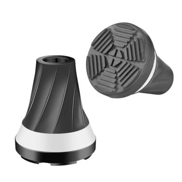 Imagem de PANZHENG Pontas de cana, ponta de 3/4 polegadas para todos os terrenos para bengala e muleta, base de bengala autônoma para a maioria das bengalas, bengalas dobráveis, ponta de cana de substituição