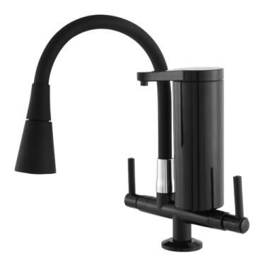 Imagem de Torneira Gourmet Com Filtro Slim para Cozinha Preta de Bancada Mesa