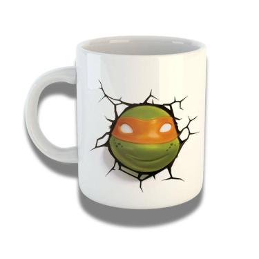 Imagem de Caneca De Porcelana 325ml Com Design 3d Exclusivo Tartaruga Ninja 2