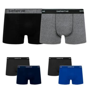 Imagem de Kit 6 Cuecas Masculina Boxer Algodão - SELENE, Multicolor, M