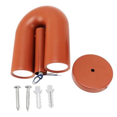 Imagem de Lâmpada de parede em forma de U GRCFUMO, lâmpada decorativa montada na parede, luminária de parede moderna em forma de U, lâmpada montada na parede do corredor para corredor de (Laranja)