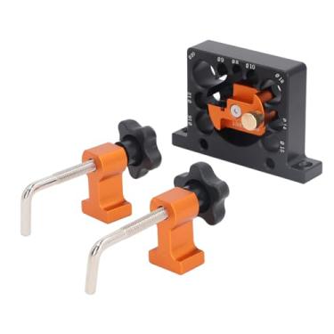 Imagem de Kit de gabarito para máquina de cavilha para madeira de 8 a 20 mm, ferramenta de fresagem de broca elétrica com carboneto e grampo/suporte