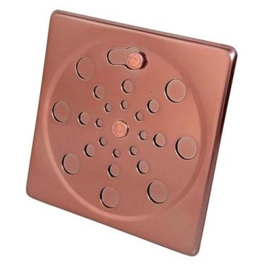 Imagem de Tampa P/ Ralo Grelha Quadrado 10cm Abre/ Fecha - ROSE - Montelar Acaba