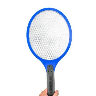 Imagem de Raquete Eletrica Mata Mosquito Dengue Insetos Moscas Pernilongos Recar