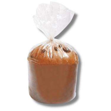Imagem de Saco Plástico para Panetone 250g (22x30cm) Liso – Kit com 100 Unidades – Embalagem Transparente para Produtos Artesanais e Confeitarias