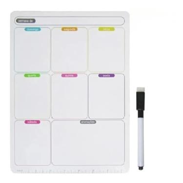 Imagem de Lousa Imã Planner Mensal Magnético com Caneta P/Geladeira(6)