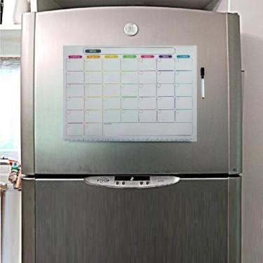 Imagem de Lousa Imã Planner Mensal Magnético com Caneta P/Geladeira(1)