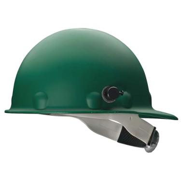 Imagem de Fibre-Metal by Honeywell P2AQRW74A000 Super Eight Fiber Glass Cap Style Ratchet Hard Hat with Quick-Lok, Green