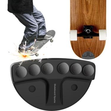 Imagem de Atualize seu skate e adicione acessório de placa traseira de chamas para um passeio eletrizante, acessórios de skate, pederneira, placa de ignição