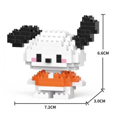 Imagem de Brinquedo Blocos de Montar Infantil Brinquedo Educativo Animais De Bri