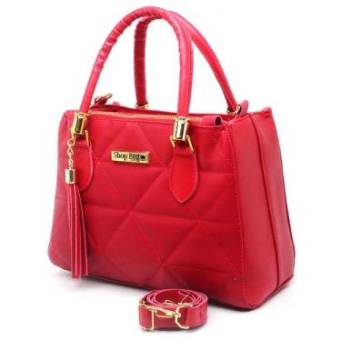 Imagem de Bolsa Feminina Media Transversal Dubai Colors Shopbag, Vermelho