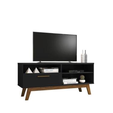 Imagem de Rack Paládio 1.4 Preto Fosco 2075595 Bechara - Móveis Bechara