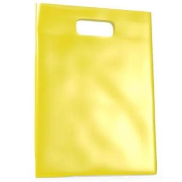 Imagem de 500 Sacolas Plásticas Amarela Alça De Boca De Palhaço 20X30 - Lynx Pro
