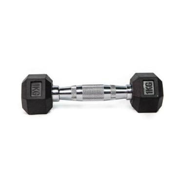 Imagem de Halter Sextavado Emborrachado 1Kg - Vigfit Sports