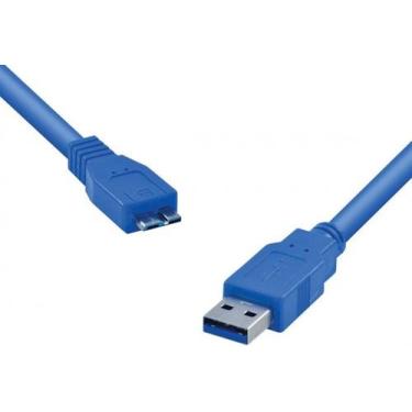 Imagem de Cabo usb 3.0 a macho x micro usb b macho 1.2 metros u3ambmc-12 - Vinik