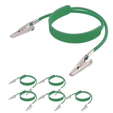 Imagem de LA MIERE Clipes Para Porta-Babadores Odontológicos Adultos, Crianças E Idosos, Prendedores De Guardanapos, Clipe Alça Pescoço Ajustável, Leves Esterilizáveis - Pacote Com 6, Verde