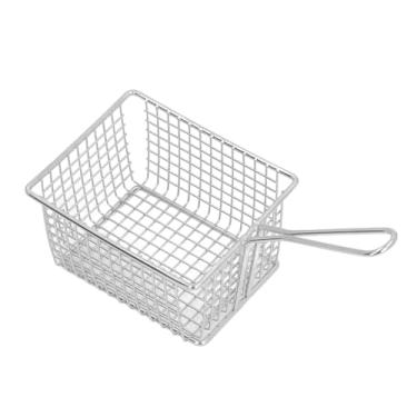 Imagem de Cesta de Fritadeiras, 304 Aço Inoxidável Impedem a Fritura de Frigideira Longa Maçaneta para Cozinha Em Casa (L 122x91cm / 48x36in)