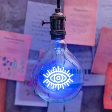 Imagem de CybaaLuxzus Lâmpada Decorativa Led 2W, Com Letreiro Luminoso, Lâmpadas De Design, Filamento, Globo, Calmantes, G125 120V