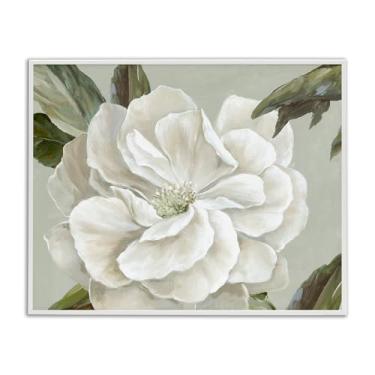 Imagem de Stupell Industries Design de arte giclée emoldurado branco rosa branca por Alex Black, 14 x 11