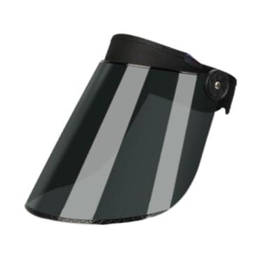 Imagem de Ioensy Máscara de soldador Capacete de soldagem ajustável 180 graus Flip Presentes Acessório resistente Profissional para solda Moagem Corte Moagem MIG, Cinza