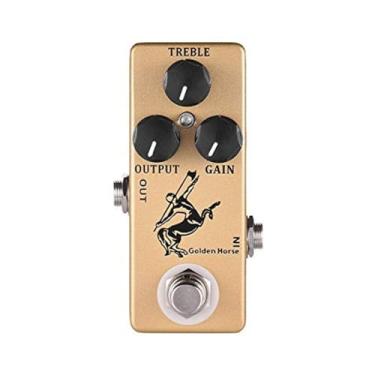 Imagem de MDYFVI Pedal De Efeito Golden Horse Overdrive/Boost Para Guitarras Elétricas Volume Reverb Baixo Kit Peças Guitarra Tremolo